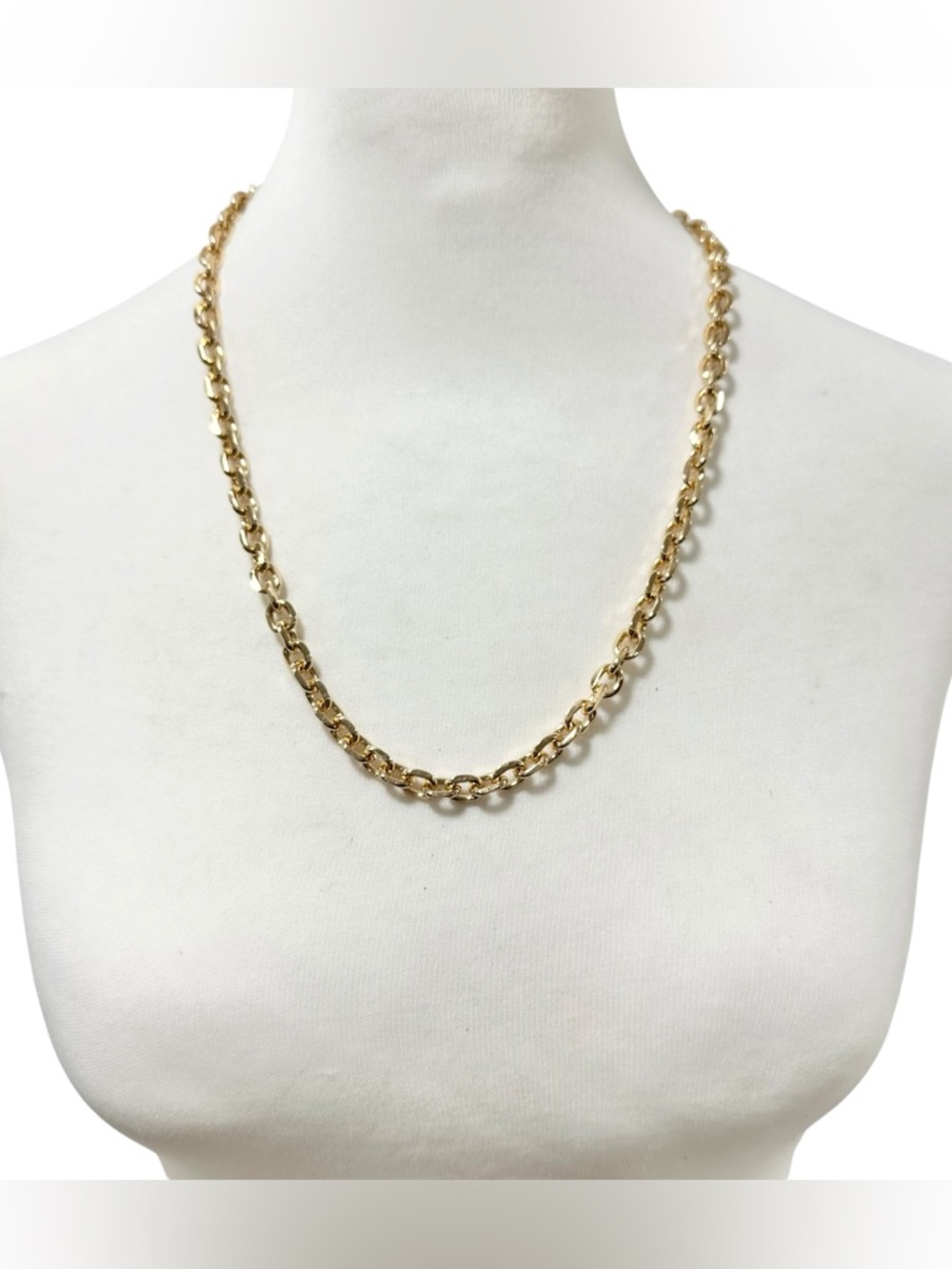 18K Gold Plated 23.5” Chain Necklace - Picture 2 of 8